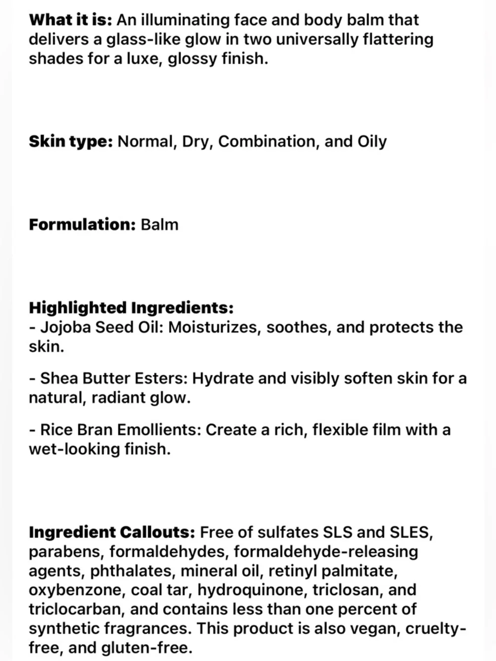Patrick Ta she’s on vacation major glow balm Bronze Face & Body